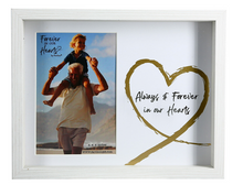Load image into Gallery viewer, Always and Forever In Our Hearts Shadow Box Frame