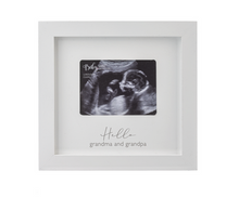Load image into Gallery viewer, 'Hello Grandma & Grandpa' Sonogram Frame 7.5"