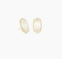 Load image into Gallery viewer, Kendra Scott Gold Ellie Earrings In Ivory Mother of Pearl