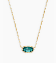 Load image into Gallery viewer, Kendra Scott Gold Elisa Necklace In London Blue