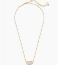 Load image into Gallery viewer, Kendra Scott Gold Elisa Necklace In Iridescent Drusy