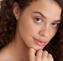 Load image into Gallery viewer, Sterling Silver Dainty Key Stud Earrings