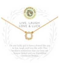 Load image into Gallery viewer, Spartina Gold Live, Laugh, Love & Luck Necklace