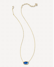 Load image into Gallery viewer, Kendra Scott Elisa Gold Navy Abalone Necklace