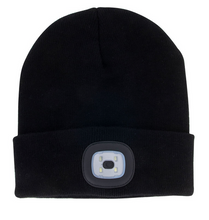Load image into Gallery viewer, Rechargeable Night Scope LED Black Beanie