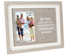 Load image into Gallery viewer, Retired and Under New Management Picture Frame