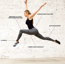 Load image into Gallery viewer, Black Crossover Athletic Leggings