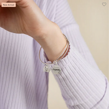 Load image into Gallery viewer, Alex and Ani Stepmom Silver Bangle