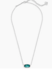 Load image into Gallery viewer, Kendra Scott Silver Elisa Necklace In London Blue