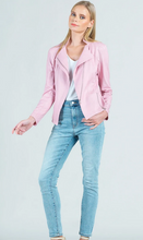 Load image into Gallery viewer, Pink Liquid Leather Jacket by Clara Sunwoo