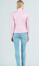 Load image into Gallery viewer, Pink Liquid Leather Jacket by Clara Sunwoo