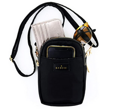 Load image into Gallery viewer, Black Kedzie Crosstown Crossbody Bag