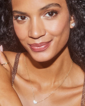 Load image into Gallery viewer, Kendra Scott Gold Ari Pave Crystal Heart Necklace In White Crystal