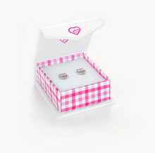 Load image into Gallery viewer, Girl's Sterling Silver My Owl Friend CZ Earrings