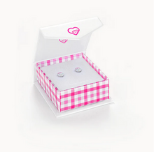 Load image into Gallery viewer, Girl's Sterling Silver Frosted with Sprinkles Donut Earrings