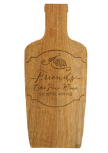 Load image into Gallery viewer, Friends - Like Fine Wine, Get Better With Age - 5.25" Acacia Cheese/Bread Board Set