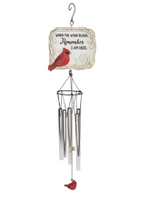Load image into Gallery viewer, Memorial Cardinal Wind Chimes
