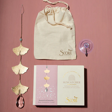 Load image into Gallery viewer, Suncatcher- Botanical Leaf/Amazonite