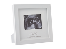 Load image into Gallery viewer, 'Hello Grandma & Grandpa' Sonogram Frame 7.5"