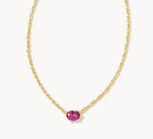 Load image into Gallery viewer, Kendra Scott Cailin Necklace Purple Crystal in Silver or Gold