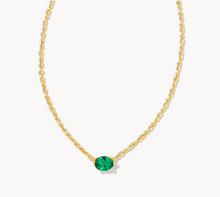 Load image into Gallery viewer, Kendra Scott Gold Cailin Necklace In Green Crystal