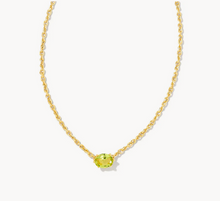 Load image into Gallery viewer, Kendra Scott Cailin Necklace In Peridot Crystal in Gold or Silver