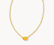 Load image into Gallery viewer, Kendra Scott Gold Cailin Necklace In Golden Yellow Crystal - November