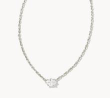 Load image into Gallery viewer, Kendra Scott Silver Cailin Necklace In White Crystal