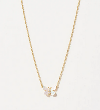 Load image into Gallery viewer, Spartina Transformation Mother Of Pearl Monarch Necklace In Silver or Gold
