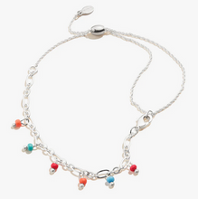 Load image into Gallery viewer, Alex &amp; Ani Seed Bead Anklet In Silver
