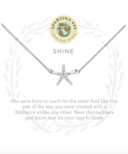 Load image into Gallery viewer, Spartina Silver Shine Starfish Necklace