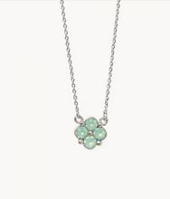 Load image into Gallery viewer, Spartina Blessed Silver Necklace in Sea Green