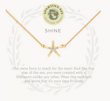 Load image into Gallery viewer, Spartina Gold Shine Starfish Necklace