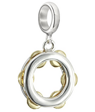 Load image into Gallery viewer, Chamilia Sterling Silver Gold Plated Tambourine Charm
