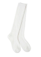 Load image into Gallery viewer, Weekend Cable Knee High Socks- Black