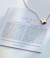 Load image into Gallery viewer, Bryan Anthonys Wings To Fly Icon Necklace In Gold or Silver