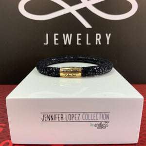 Jennifer Lopez Collection Black Single Wrap Bracelet