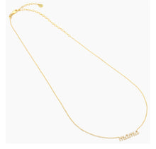 Load image into Gallery viewer, Mama Diamond Necklace In Sterling Silver or Gold Plated Sterling Silver