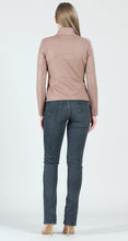 Load image into Gallery viewer, Taupe Liquid Leather Jacket by Clara Sunwoo