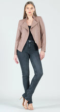 Load image into Gallery viewer, Taupe Liquid Leather Jacket by Clara Sunwoo