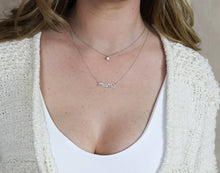 Load image into Gallery viewer, Mama Diamond Necklace In Sterling Silver or Gold Plated Sterling Silver