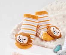 Load image into Gallery viewer, Assorted Baby Rattle Socks - Newborn to 3 month size