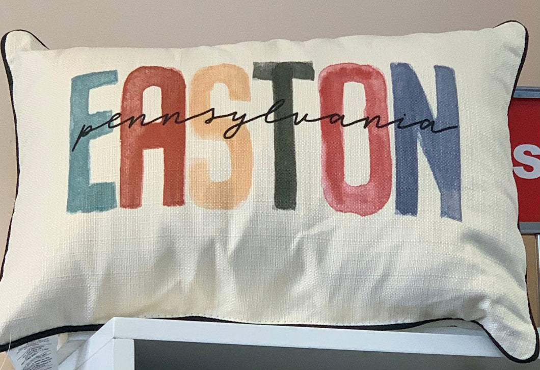 Easton Pennsylvania MultiColored Pillow