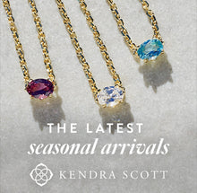 Load image into Gallery viewer, Kendra Scott Cailin Necklace In Aqua Crystal in Gold or Silver