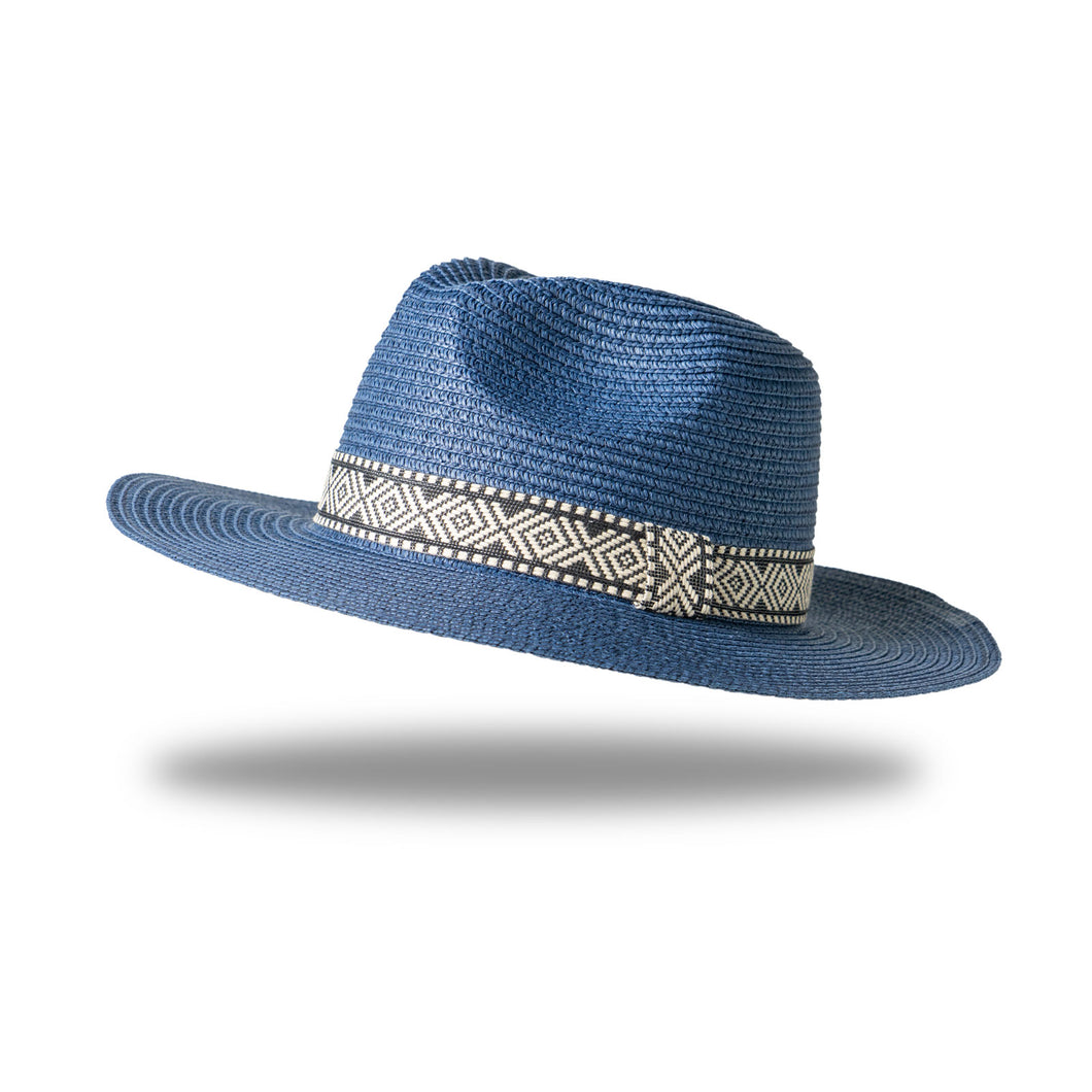 Navy Catalina Panama Hat