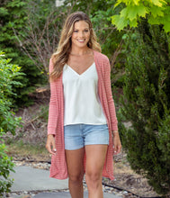 Load image into Gallery viewer, 50% off Coral Coastal Cardigan