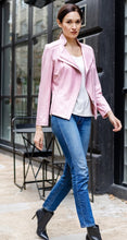 Load image into Gallery viewer, Pink Liquid Leather Jacket by Clara Sunwoo