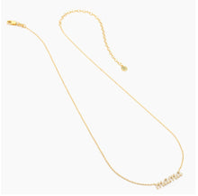 Load image into Gallery viewer, Mama Diamond Necklace In Sterling Silver or Gold Plated Sterling Silver
