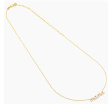Load image into Gallery viewer, Mama Diamond Necklace In Sterling Silver or Gold Plated Sterling Silver