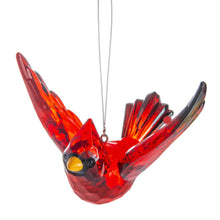 Load image into Gallery viewer, Cardinal Ornament with Card and Charm about a Lost Loved One